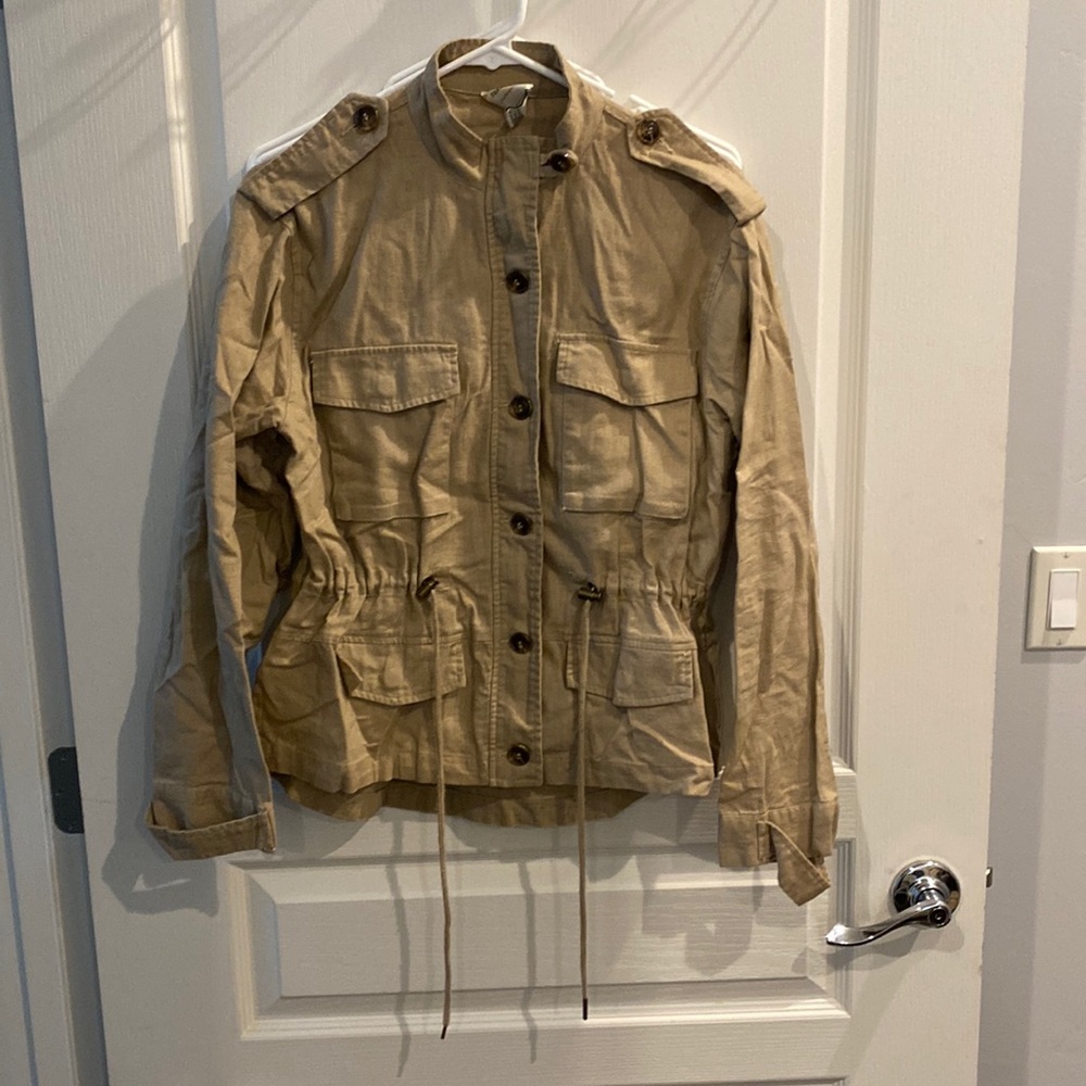 Forever 21 Contemporary linen utility jacket